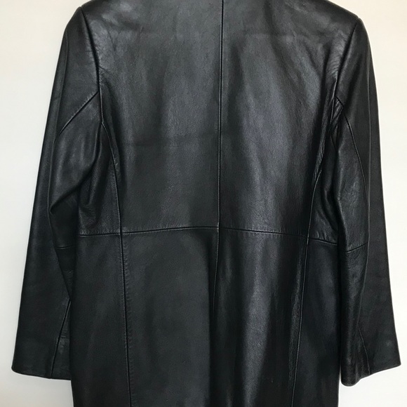 Genuine Alfani Leather Petite Jacket - Picture 3 of 5